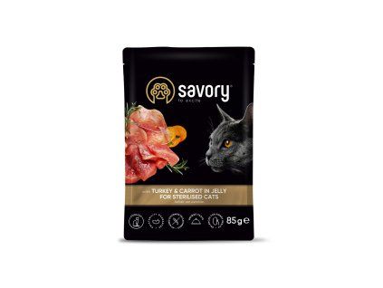 Savory cat kapsička krůtí mrkev
