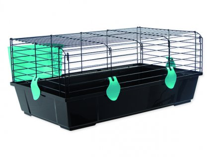 Klec SMALL ANIMALS Michal černá s modrou výbavou100 cm