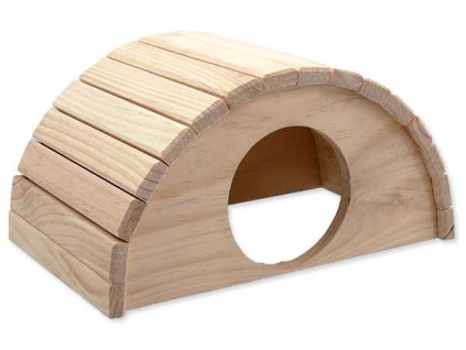 Domek SMALL ANIMAL Půlkruh dřevěný 31 x 20 x 15,5 cm