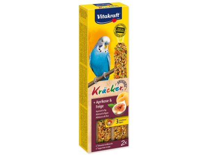 Tyčinky Vitakraft Kracker andulka, s meruňkami a fíky 2ks