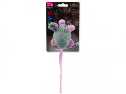 Hračka MAGIC CAT myška chrastící s catnipem mix 22,5 cm