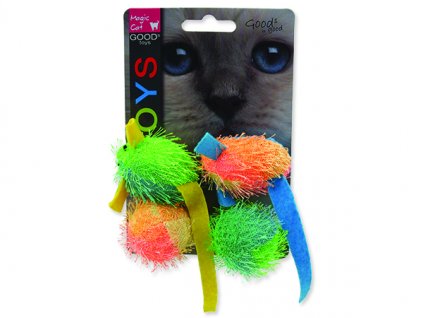 Hračka MAGIC CAT myš a koule s catnipem 5 cm 4ks