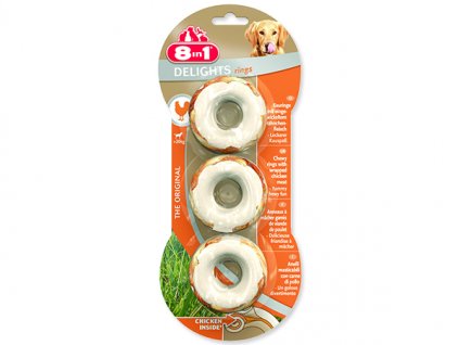 Kroužky 8 in 1 Delights žvýkací 3ks