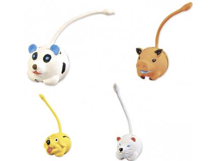 Zvířátka s ocáskem 6 cm Latexová