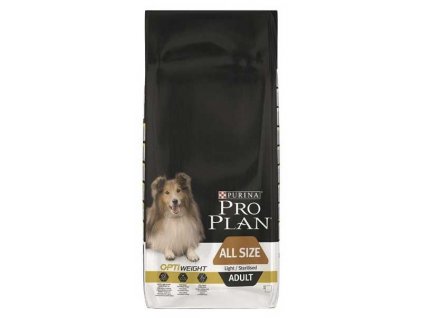 Purina PRO PLAN All Sizes Adult Light/Sterilised Kuře