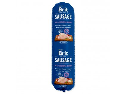 Salám BRIT Premium Sausage Chicken & Rabbit 800g
