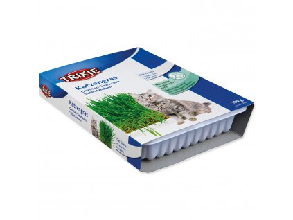 Tráva pro kočky TRIXIE v misce 100g