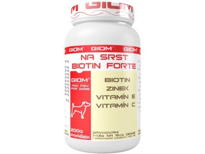 Giom ERA Na srst Biotin FORTE pro psy a kočky 200g