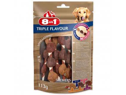 Špíz žvýkací 8in1 Triple Flavour 6ks