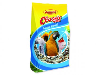 AVICENTRA standart pro velké papoušky 800 g