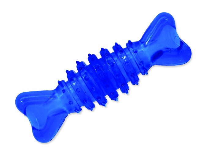 Hračka DOG FANTASY kost gumová modrá 12 cm