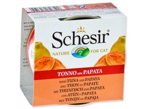 Schesir konzerva Cat Fruit tuňák + papaja 75g