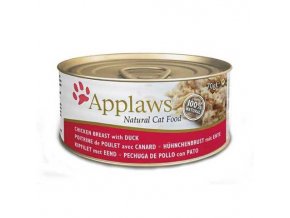 Applaws konzerva Cat kuřecí prsa a kachna 70 g