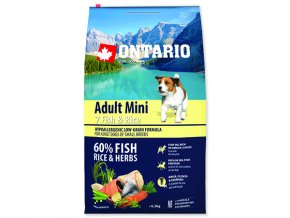 ONTARIO Adult Mini Fish & Rice 6,5 kg