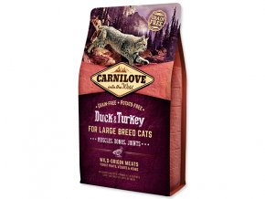Carnilove Duck and Turkey Large Breed Cats – Muscles,Bones,Joints 2kg