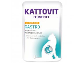 Kapsička KATTOVIT Gastro kuře + rýže 85g