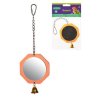 Hračka pro exoty zrcátko kulaté se zvonkem