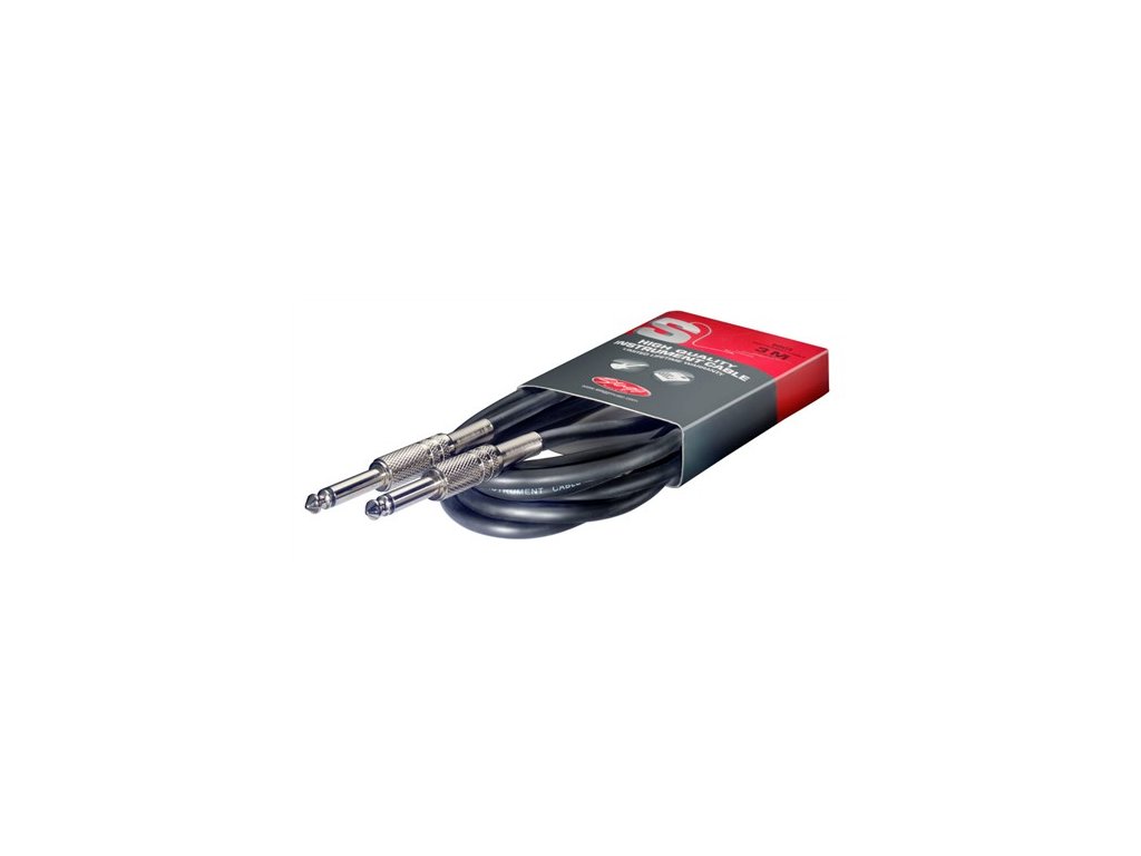 Stagg SGC1,5, kabel JACK/JACK, 1,5m