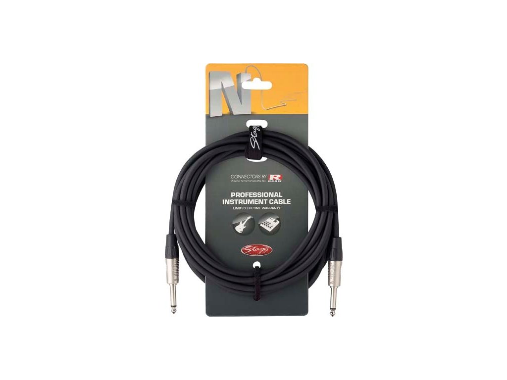 Stagg NGC6R, kabel JACK/JACK, 6m