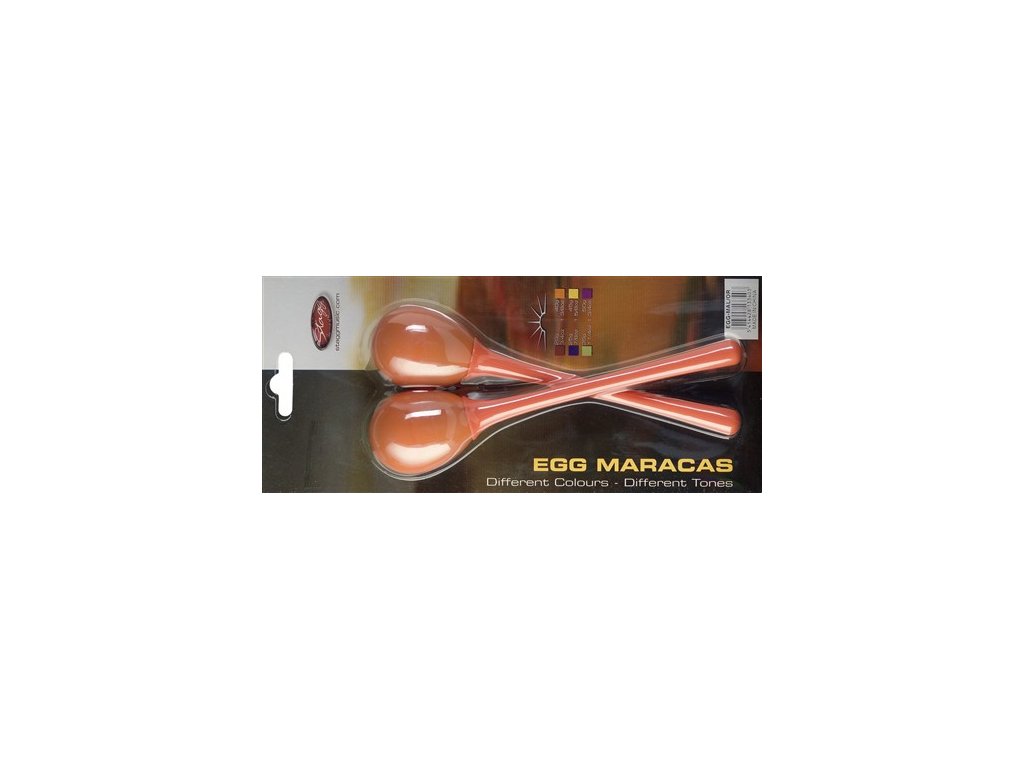 Stagg EGG-MA L/OR, pár vajíček, dlouhá rukojeť, oranžové