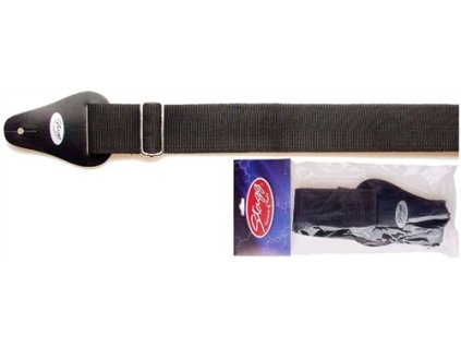 Stagg BJA006BK, kytarový popruh, černý
