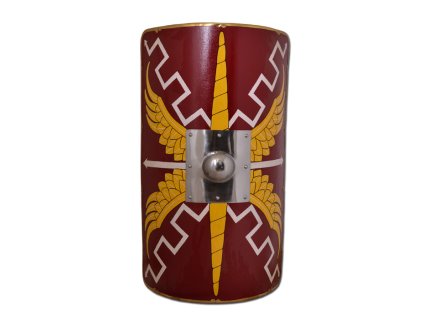 Scutum - římský legionářský štít, cca 107 x 60 cm, ocelová puklice