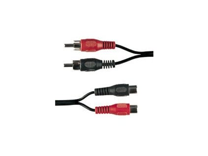 Kabel, 2x RCA zástrčka/2x RCA zásuvka - 1,2 m
