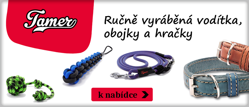Vodítka, obojky a hračky Tamer