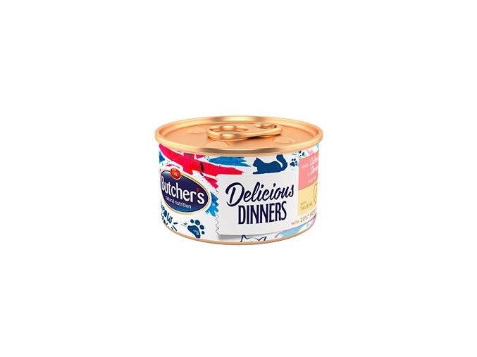 Butcher's Cat Delic. Dinners losos+krevety konz. 85g