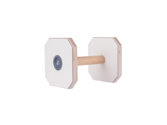 Dřevěná činka | bílá (Velikost S)