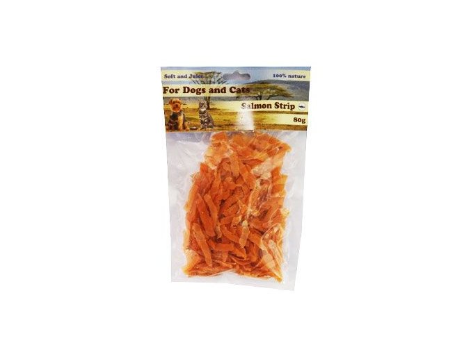 Pochoutka Lososové maso proužky 80g