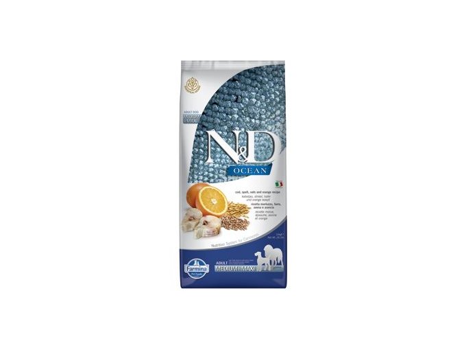 N&D OCEAN DOG LG Adult M/L Codfish & Orange