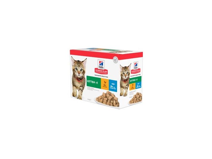 Hill's Fel. SP Kitten Chicken&Ocean fish Kapsa 12x85g