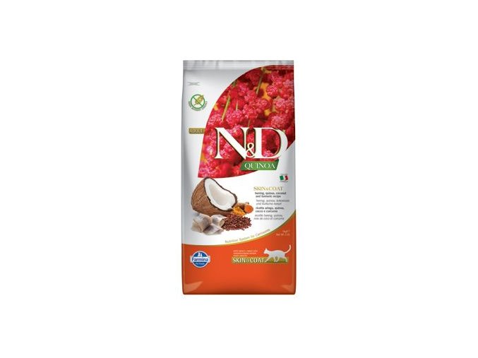 N&D Quinoa CAT Skin & Coat Herring & Coconut 5kg