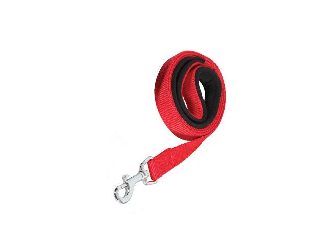 Vodítko pes SOFT NYLON červené 20mm/1m Zolux