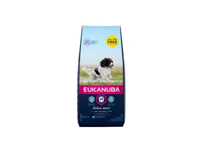 Eukanuba Dog Adult Medium 18kg BONUS