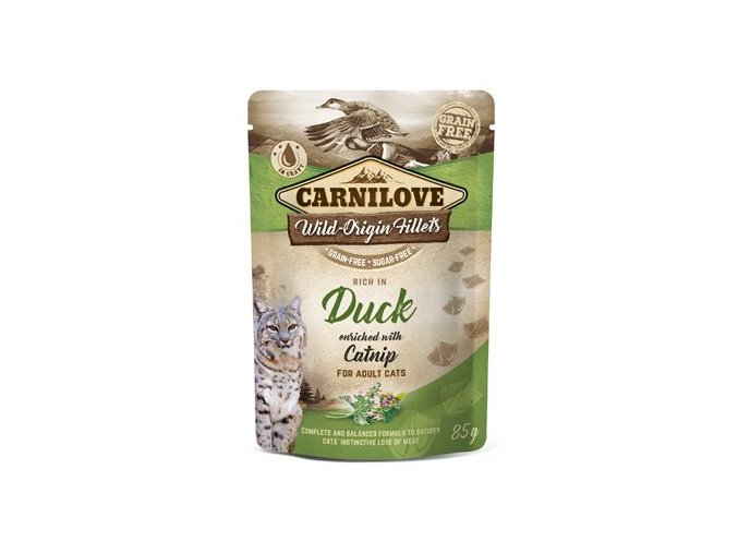 Carnilove Cat Pouch Duck Enriched With Catnip 85g