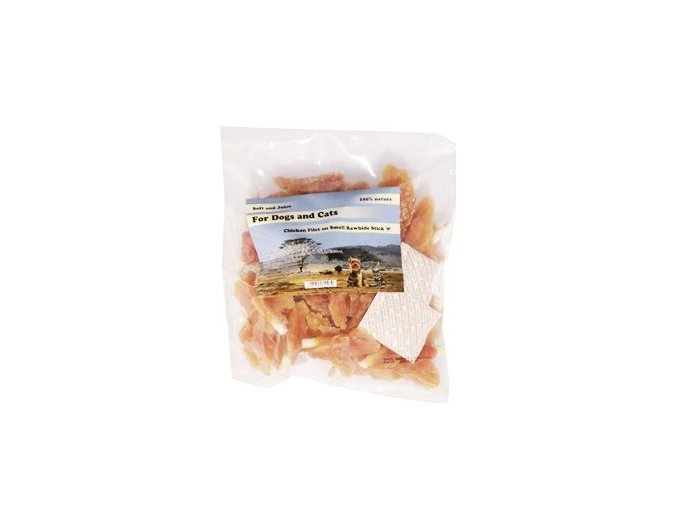 Pochoutka Kuřecí filety na tyčce z buvolí kůže 6cm500g