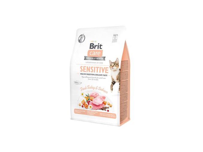 Brit Care Cat GF Sensit. Heal.Digest&Delic.Taste 0,4kg