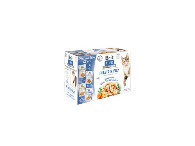 Brit Care Cat Fillets in Jelly Flavour box 12x85g