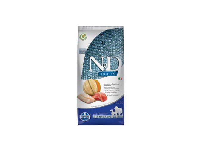 N&D OCEAN DOG Adult M/L Salmon & Cod & Melon