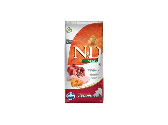 N&D Pumpkin DOG Puppy M/L Chicken & Pomegranate
