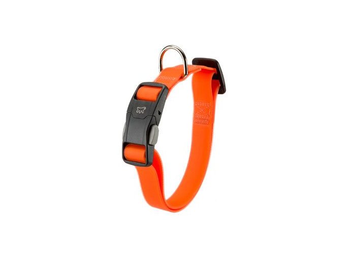 Obojek pryžový EVOLUTION C16/44cm oranžový FP