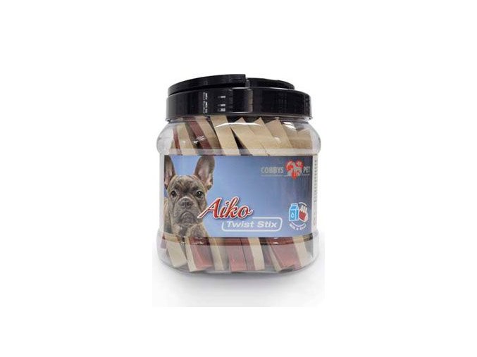 Pochoutka pes Twist Stix 12cm mléko+hovězí 45ks