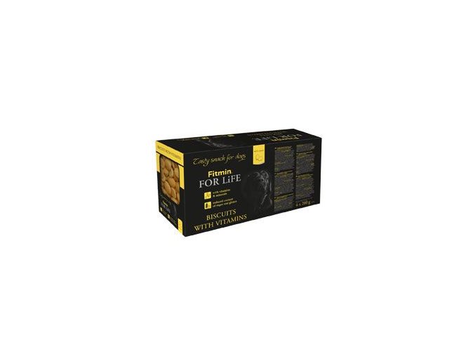 Piškoty FITMIN FOR LIFE pro psy MULTIPACK 6x200g
