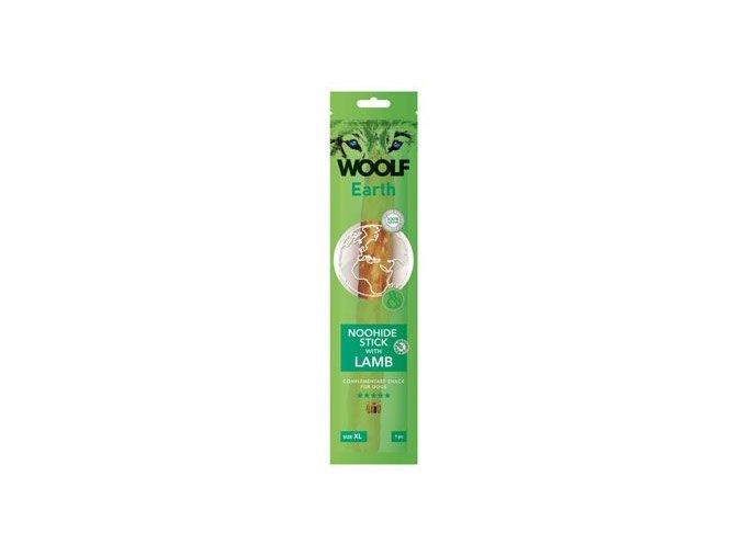 WOOLF pochoutka Earth NOOHIDE XL Stick with Lamb 85g