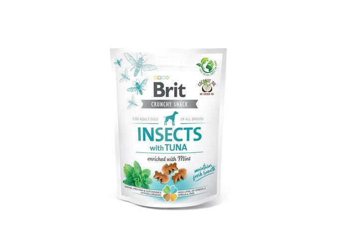 Brit Care Dog Crunchy Crack. Insec. Tuna Mint 200g