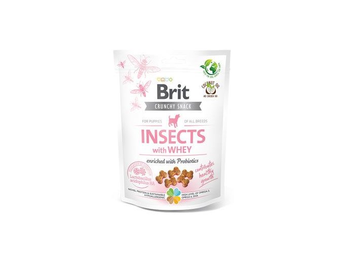 Brit Care Dog Crunchy Crack.Insec.Puppy Whey Prob 200g