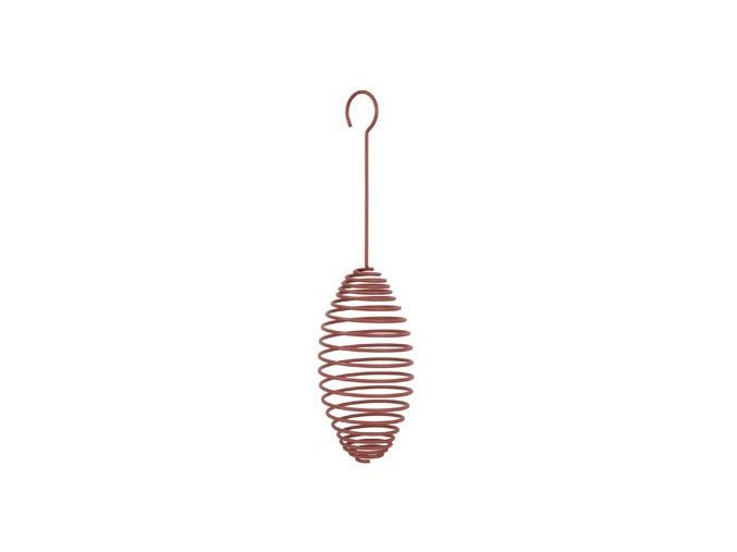 Krmítko venk.SPIRAL na loj.koule kov červená15cm Zolux