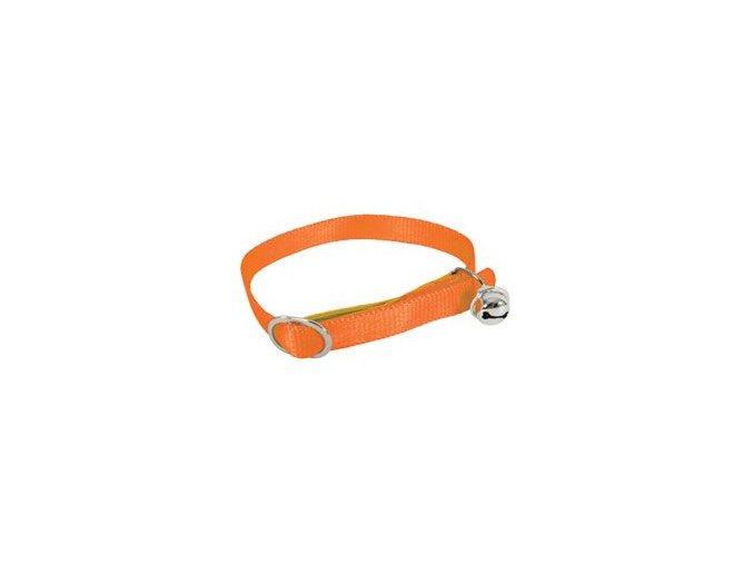 Obojek kočka nylon 10mm/30cm oranžový Zolux